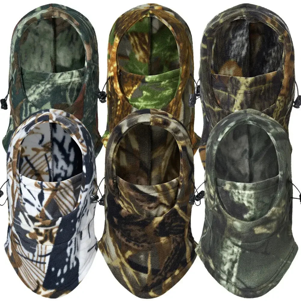 Winter Balaclava Thermal Fleece Ski Mask Neck Warmer Hoods Full Face Mask Outdoor Sports Cycling Hunting Hiking Warm Hat Cap