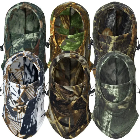 Winter Balaclava Thermal Fleece Ski Mask Neck Warmer Hoods Full Face Mask Outdoor Sports Cycling Hunting Hiking Warm Hat Cap