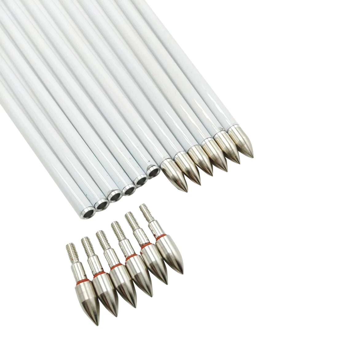 12pcs Linkboy Archery Pure Carbon Arrows ID6.2mm 5inch Turkey Fletching Compound Bow Hunting Shooting