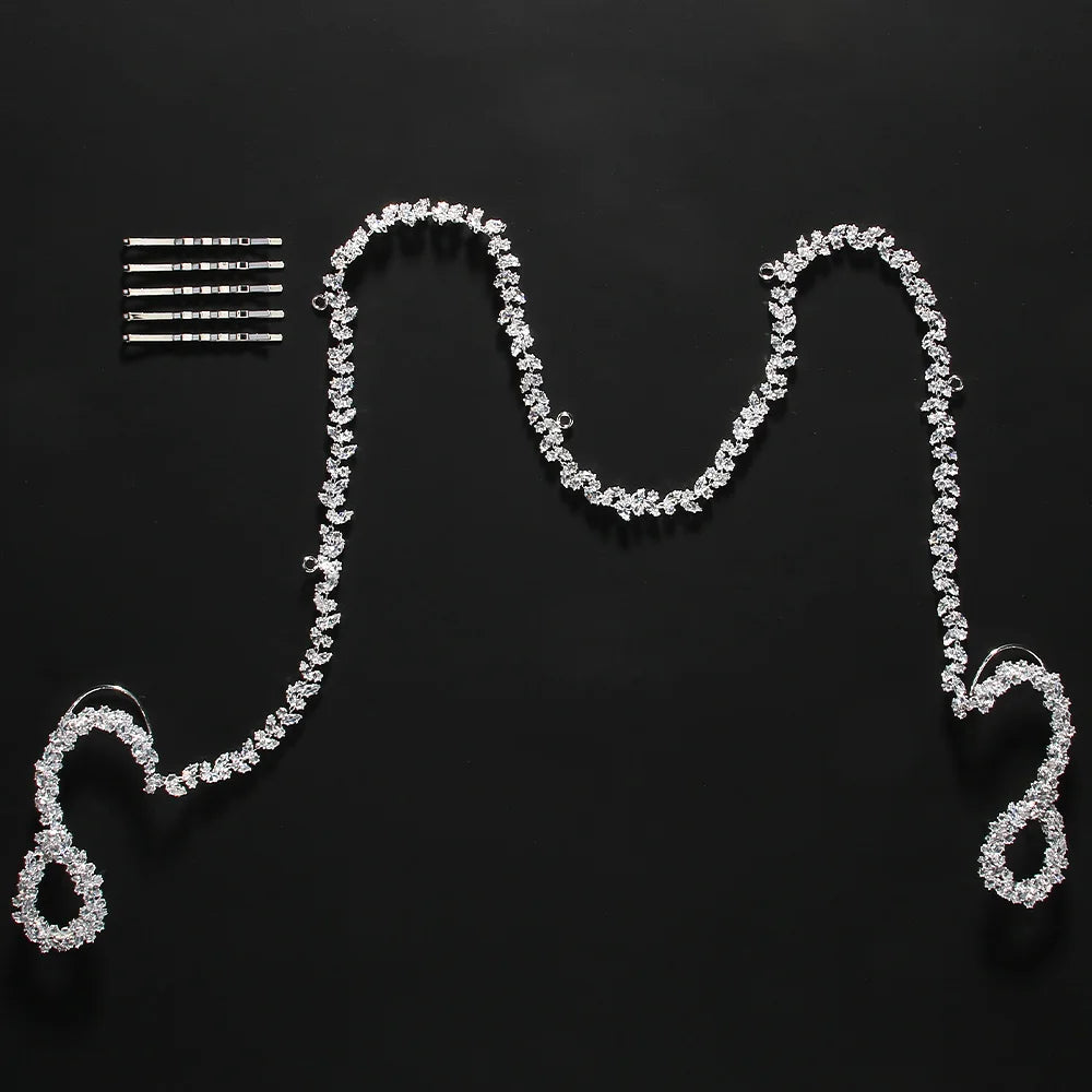 Stonefans Geometric Headpiece for Wedding Bride Rhinestone Jewelry Crystal Decoration Headwear Bridal Headband Hair Accessories