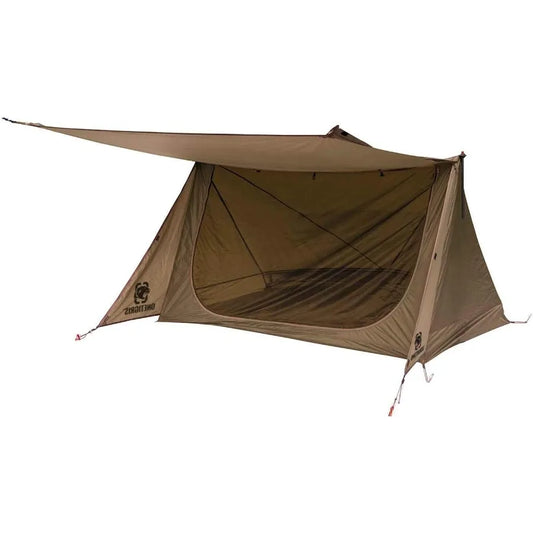 Backwoods Bungalow Bushcraft Shelter 2.0 Ultralight Backpacking Tent with with Porch for Camping Hiking Backpacking Motorcycle