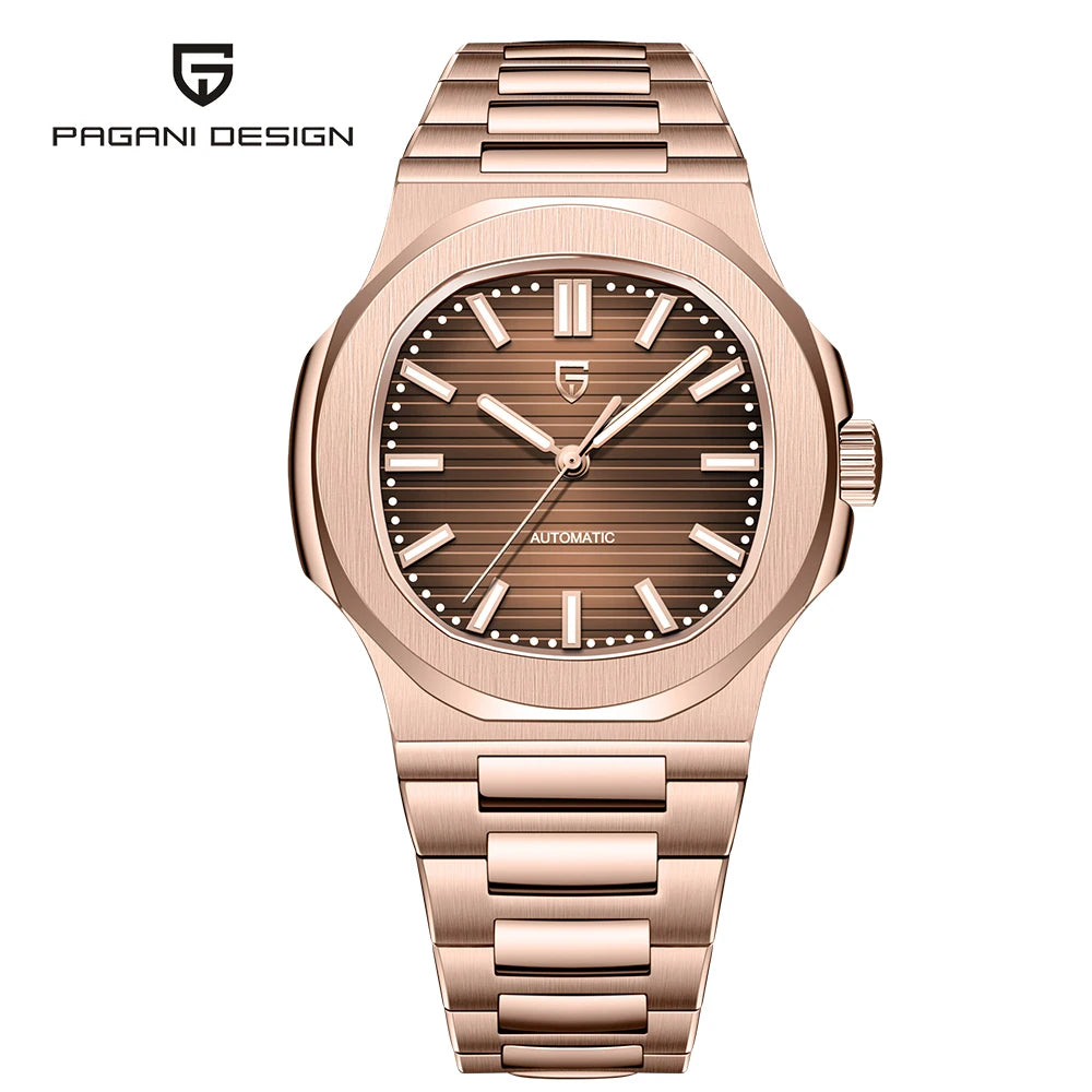 PAGANI DESIGN Top Luxury Automatic Watch For Men Mechanical Watches Men Sports Waterproof Sapphire Stainless Steel Reloj Hombre