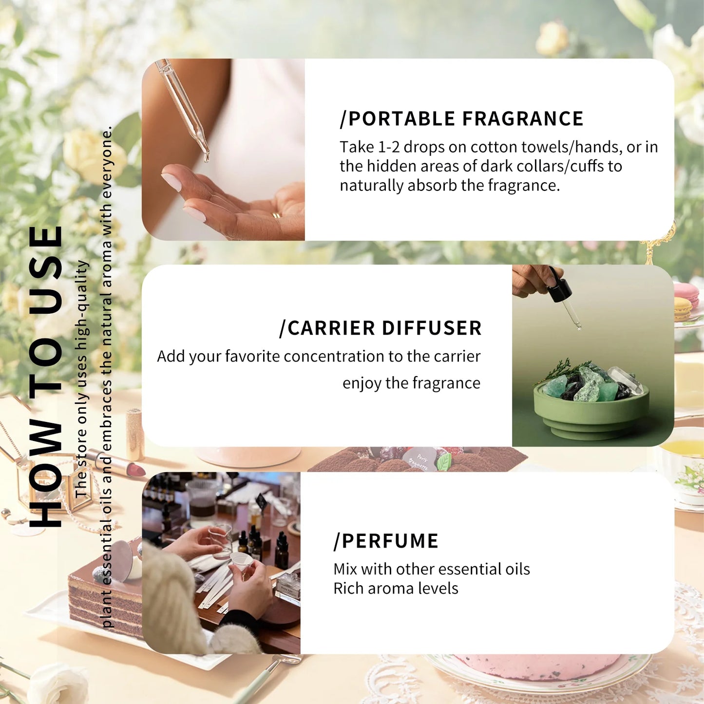 10ml+60ml Essential Oils Coffee Fragrance Cafe Perfume Refreshing Car Aromatherapy Cafe Parfum For Gift