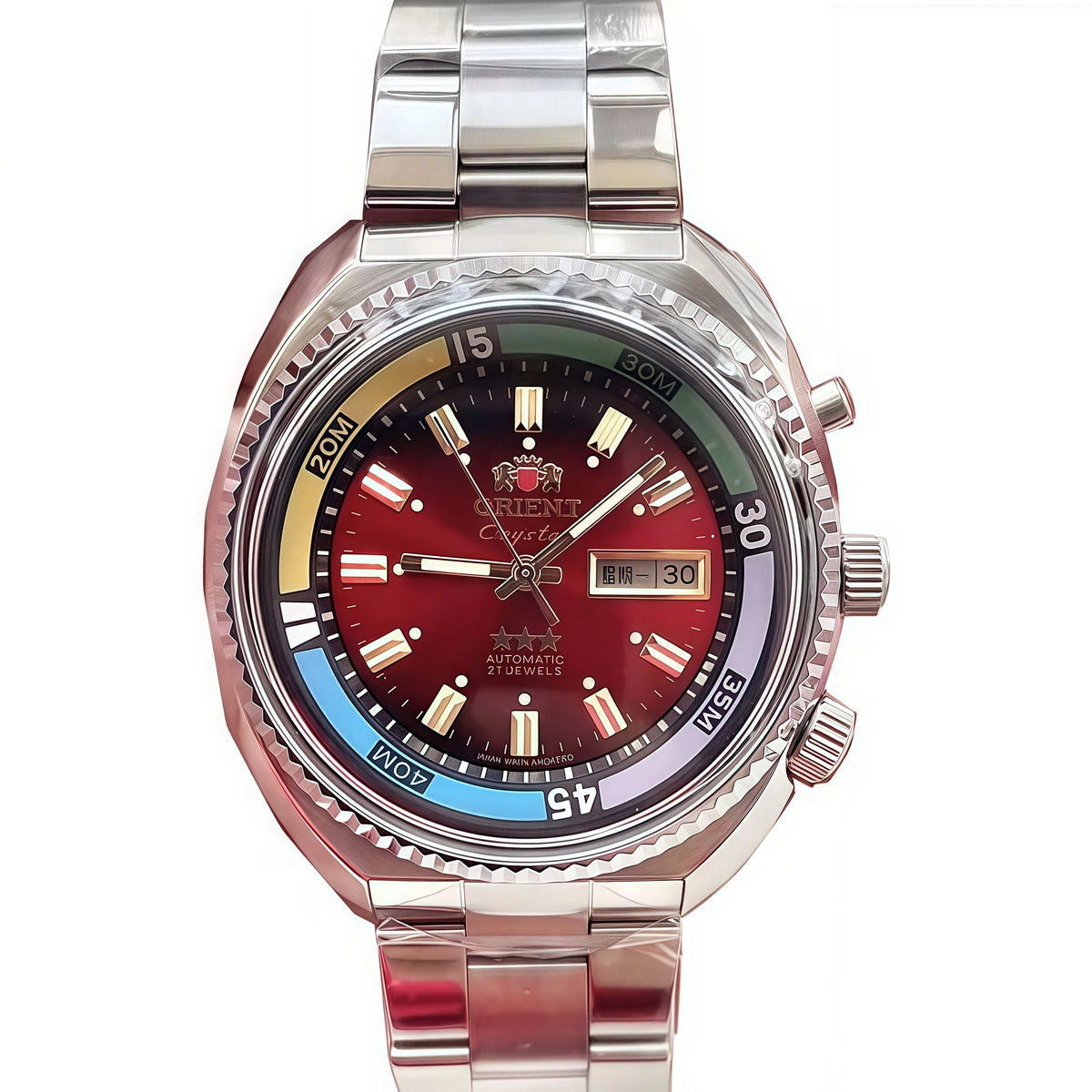 Orient Watch Series Automatic Mechanical Unisex Watch World Time Full Function Steel Strap Select Dial Luminous