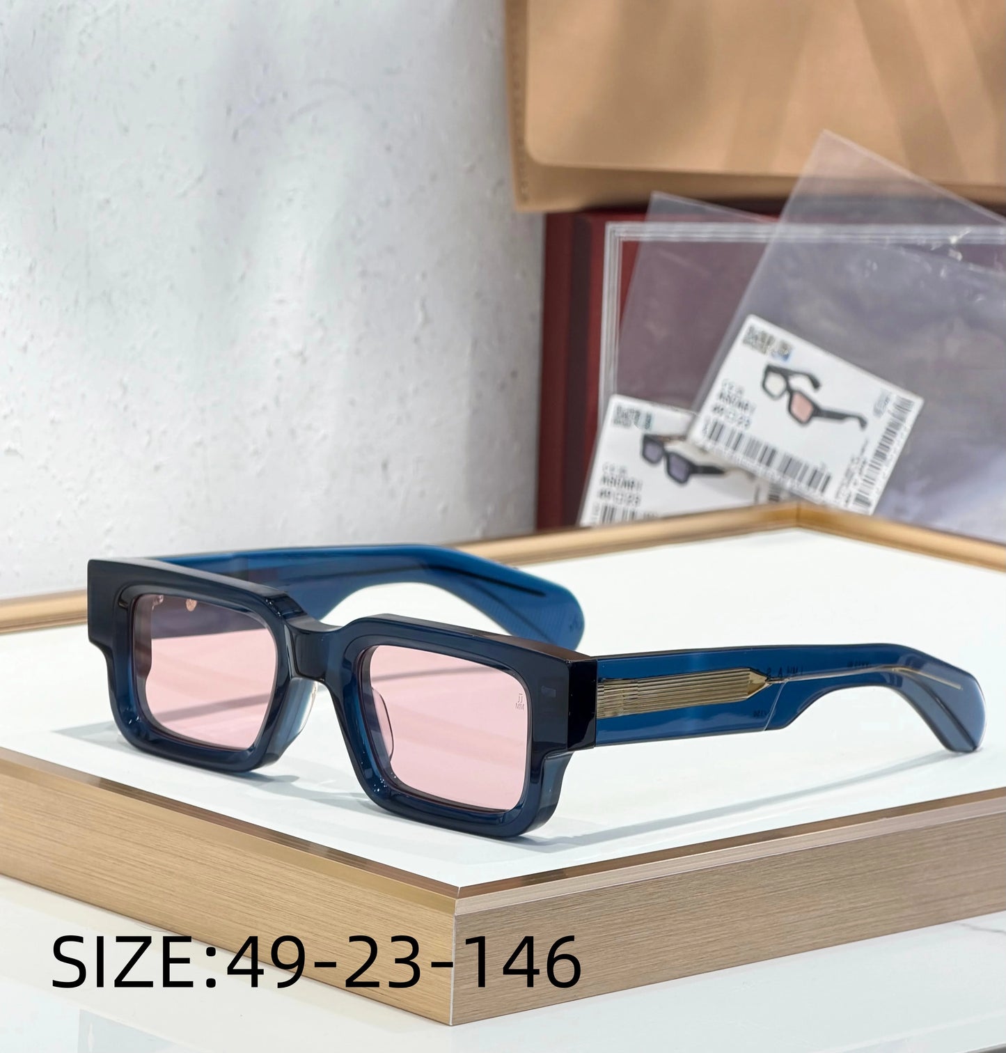 JMM ASCARI Classic Bestseller 10mm Thick Acetate Luxury Brand Handmade High Quality Sunglasses UV400 Outdoor Eyewear for Men and