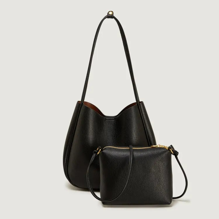 Women's bag Atmospheric versatile handbag Commuter shoulder messenger bag Large capacity armpit bag Casual bucket bag Women's
