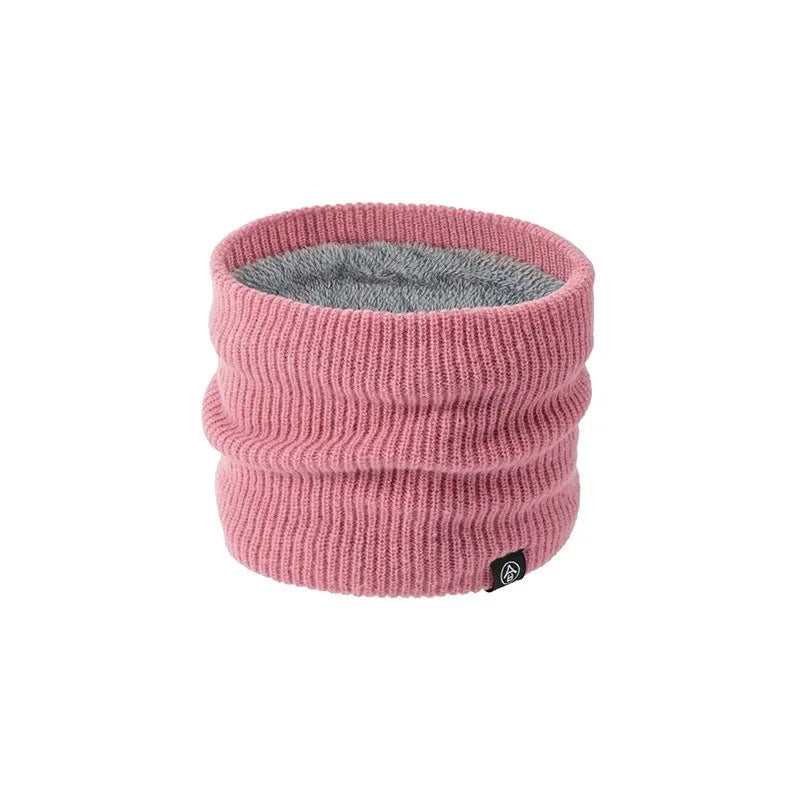 Outdoor Cycling Face Cover Unisex Fleece Lined Thickened Neck Gaiter for Winter Versatile Knitted Neck Warmer WBr01