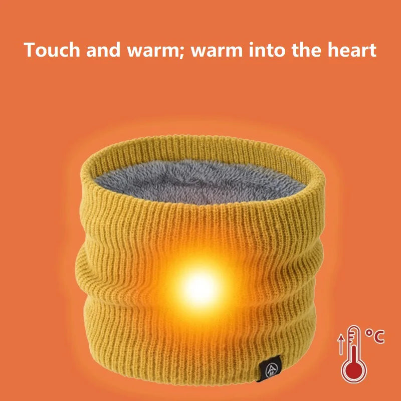Outdoor Cycling Face Cover Unisex Fleece Lined Thickened Neck Gaiter for Winter Versatile Knitted Neck Warmer WBr01