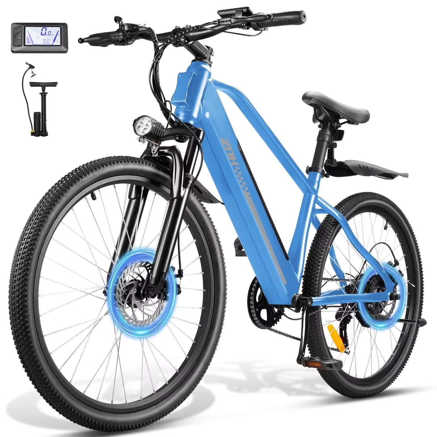 ZNH Electric Bicycle for Adults,1000W Peak Motor,48V,20MPH,26" Electric Bike,7-Speed,50 Miles,E-bike UL 2849