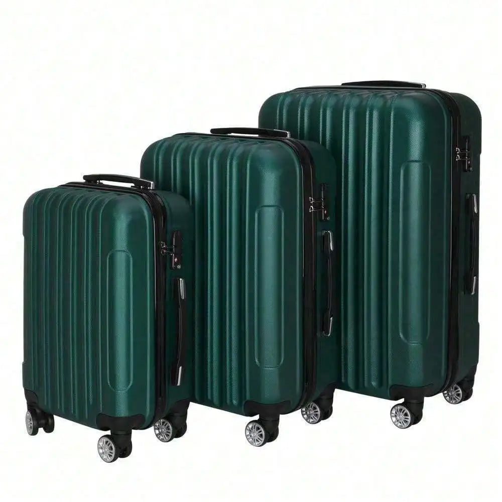 20" 24" 28" Luggage 3 Piece Set Suitcase Spinner Hardshell Lightweight TSA Lock