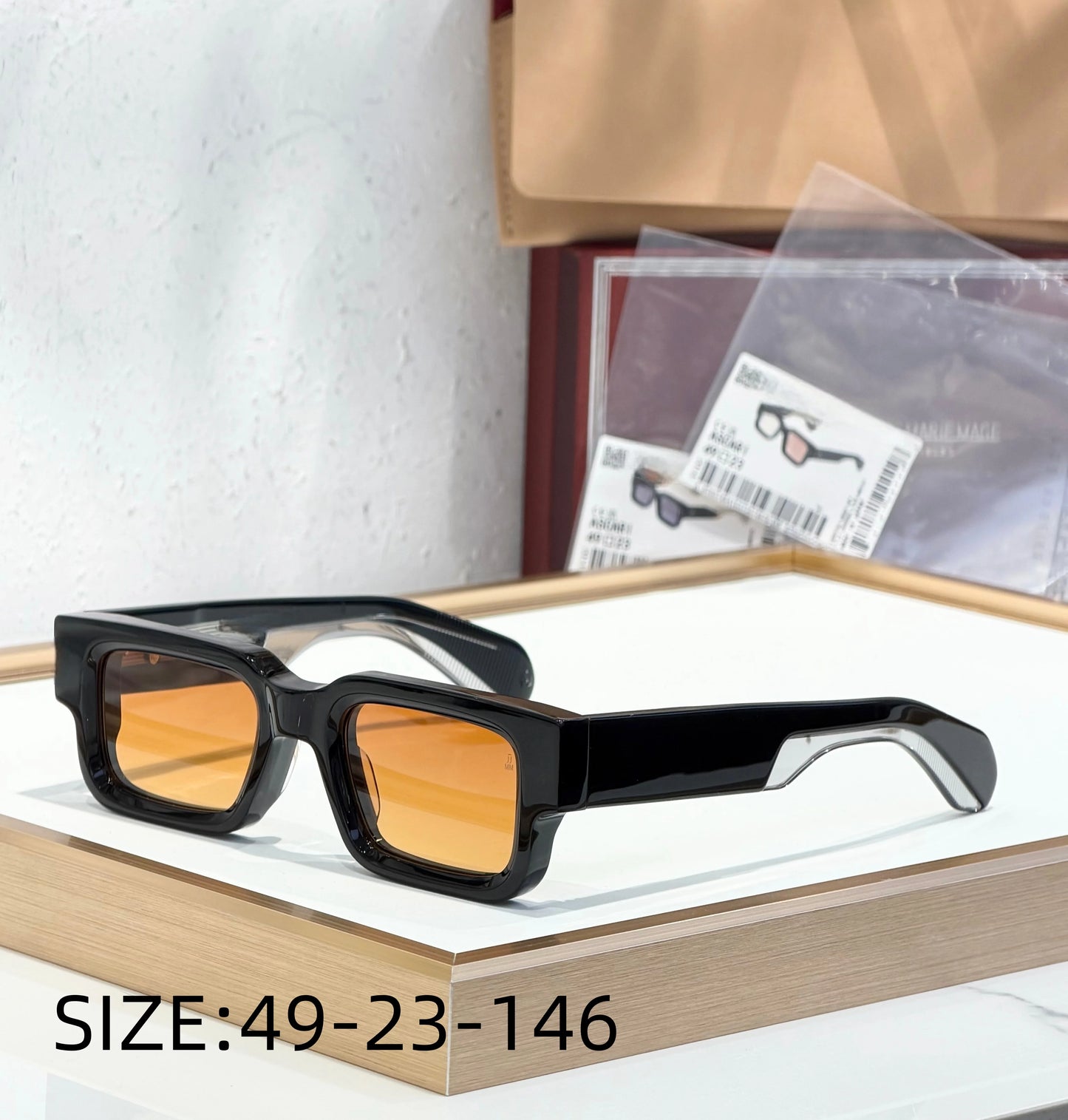 JMM ASCARI Classic Bestseller 10mm Thick Acetate Luxury Brand Handmade High Quality Sunglasses UV400 Outdoor Eyewear for Men and