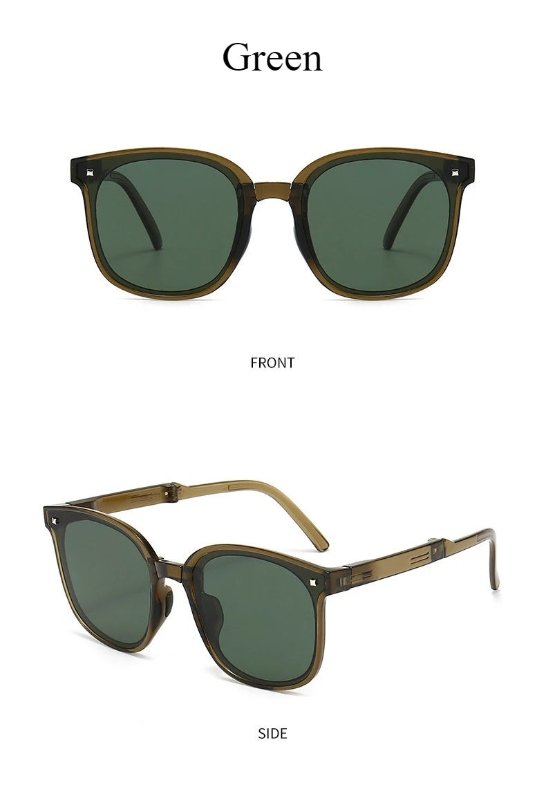 Popular sunglasses for women, polarized sun protection, lightweight, trendy, UV resistant, foldable sunglasses for driving