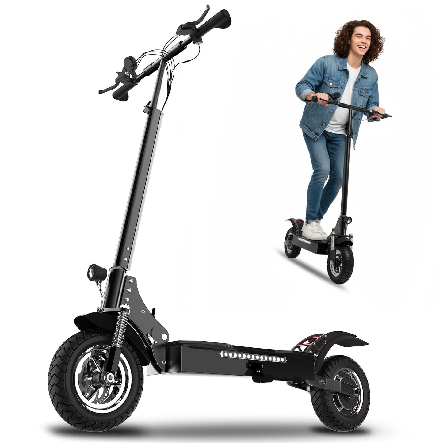 X750 Electric Scooter Adults, 52V 1600W Motor Power, 40 mph Top Speed, 50 Miles Range, Foldable E Scooter for Commuting