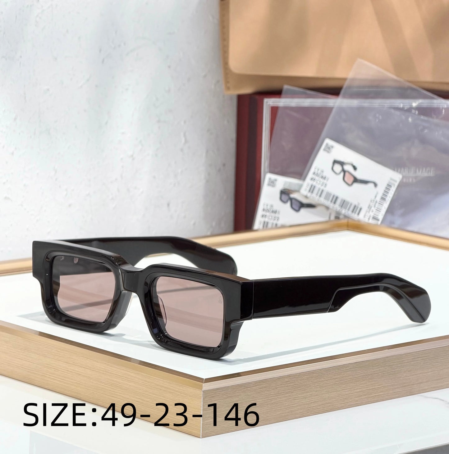 JMM ASCARI Classic Bestseller 10mm Thick Acetate Luxury Brand Handmade High Quality Sunglasses UV400 Outdoor Eyewear for Men and