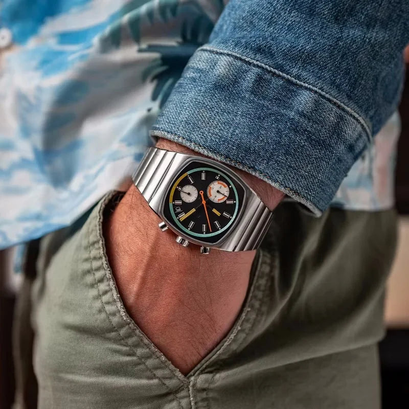 CILOA Men Square quartz new in men's watch Man watches for man high quality waterproof automatic movement mechanical male gift