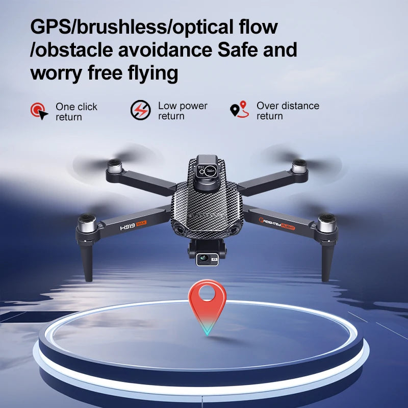 K919 MAX Drone Three-axis Gimbal EIS Stabilisation GPS Aerial Drone with Screen OAS 4K HD Camera Obstacle Avoidance UAV 1000M