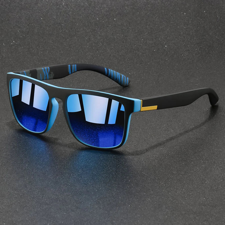 Fashion Vintage Square Sports Sunglasses Men Women Fishing Driving For Man Brand Designer Sun Glasses Anti-Glare UV400 Eyewear